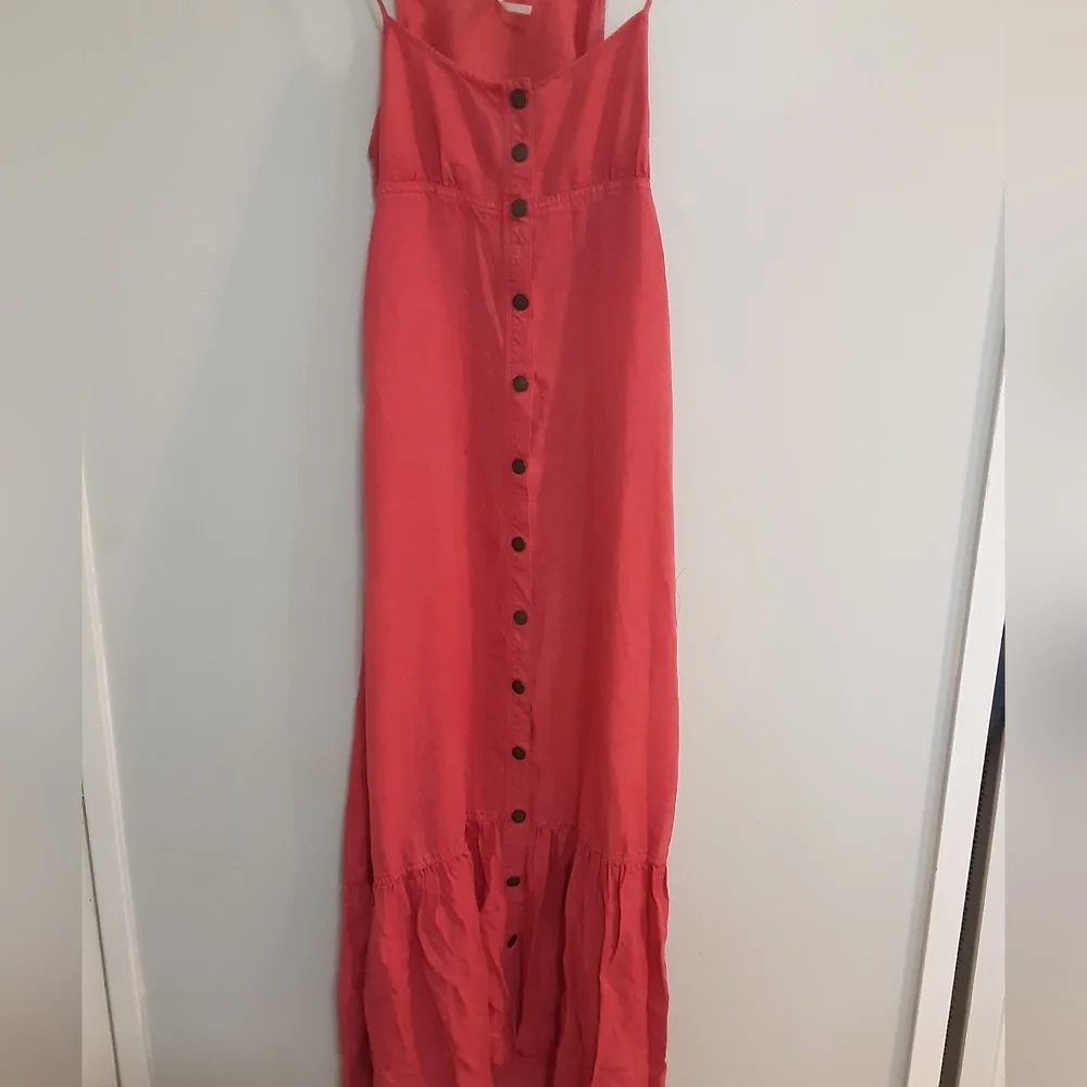 Free People Pink/Red Sleeveless Button-Down Dress Size Xs - Picture 2 of 9